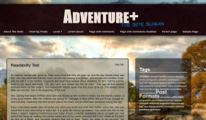 WordPress Theme Adventure Demo Photo