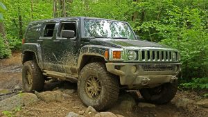 My H3 Hummer Off-Road in the rock garden at Badlands Off-Road Park