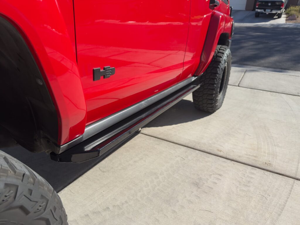 Shape Hummer Rocker Rock Sliders, Rocker Panel Protection, H3 Hummer – Schwarttzy.com