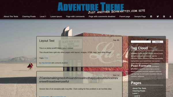 WordPress Theme Adventure