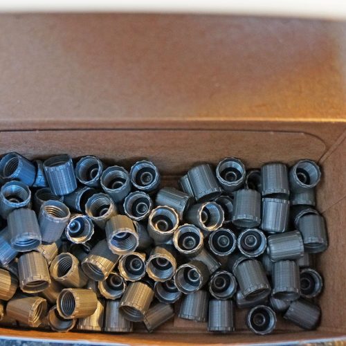 H3 Hummer factory valve stem tire caps with seal gasket