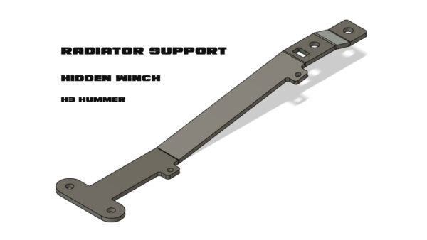 Radiator Support for Hidden Winch Mount